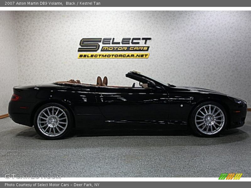 Black / Kestrel Tan 2007 Aston Martin DB9 Volante