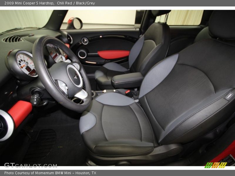 Chili Red / Black/Grey 2009 Mini Cooper S Hardtop