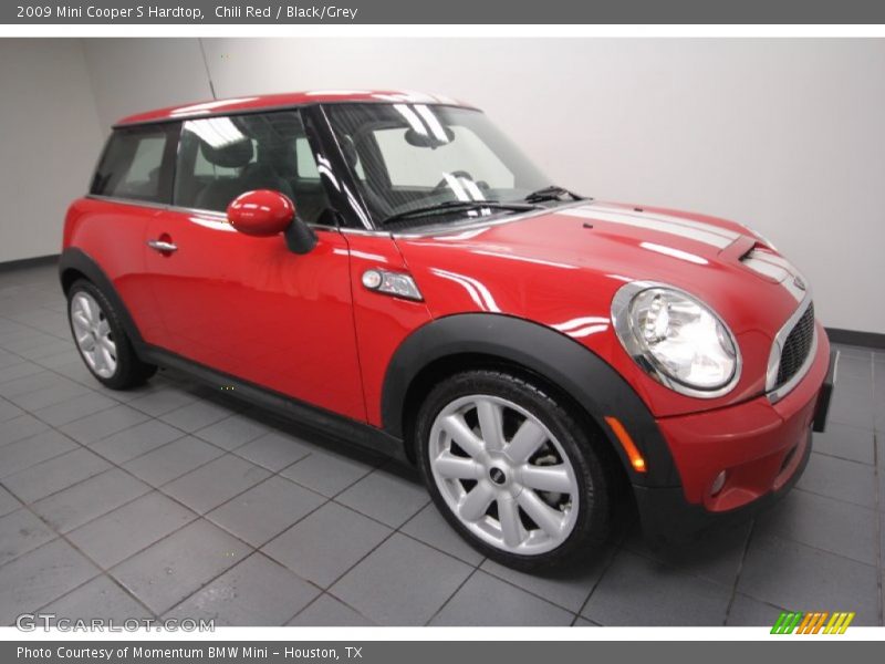 Chili Red / Black/Grey 2009 Mini Cooper S Hardtop