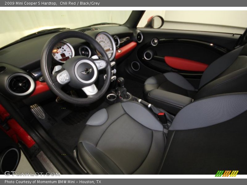 Chili Red / Black/Grey 2009 Mini Cooper S Hardtop