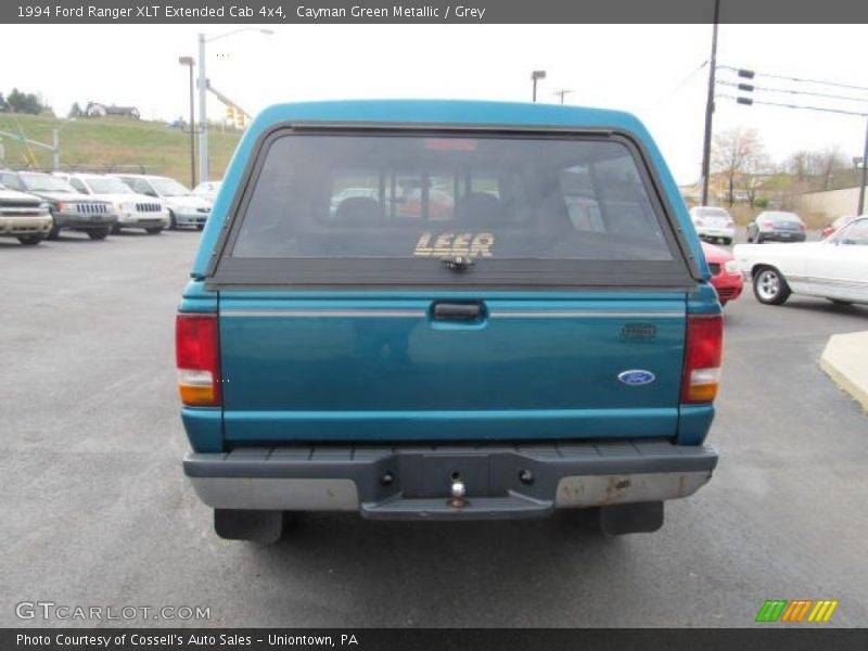 Cayman Green Metallic / Grey 1994 Ford Ranger XLT Extended Cab 4x4