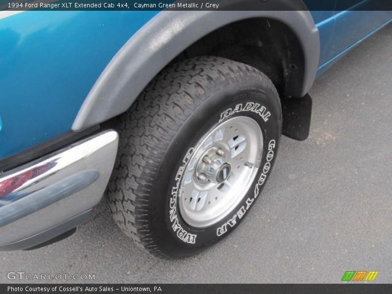 Cayman Green Metallic / Grey 1994 Ford Ranger XLT Extended Cab 4x4