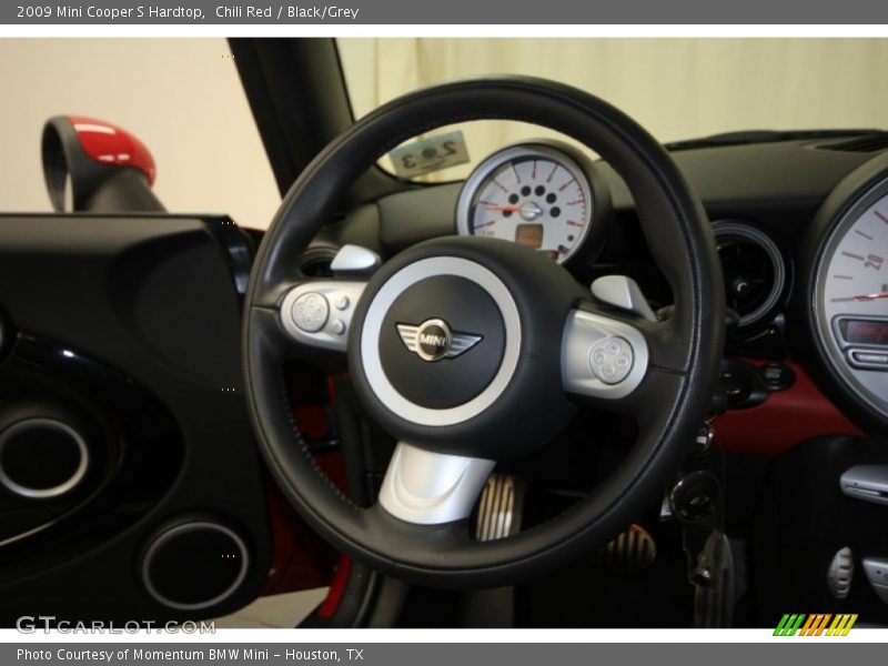Chili Red / Black/Grey 2009 Mini Cooper S Hardtop
