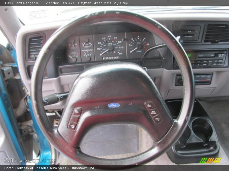 Cayman Green Metallic / Grey 1994 Ford Ranger XLT Extended Cab 4x4