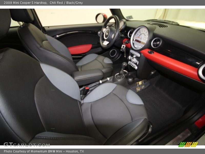 Chili Red / Black/Grey 2009 Mini Cooper S Hardtop