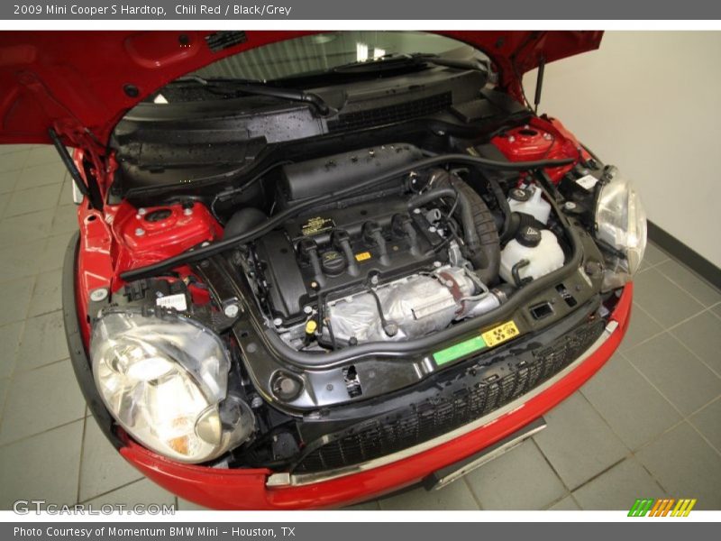 Chili Red / Black/Grey 2009 Mini Cooper S Hardtop