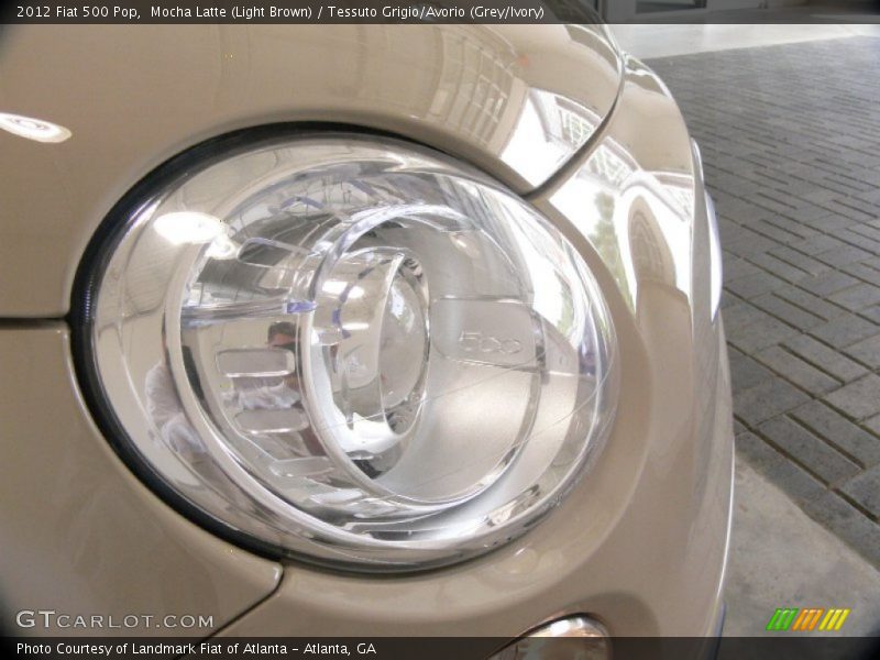 Mocha Latte (Light Brown) / Tessuto Grigio/Avorio (Grey/Ivory) 2012 Fiat 500 Pop