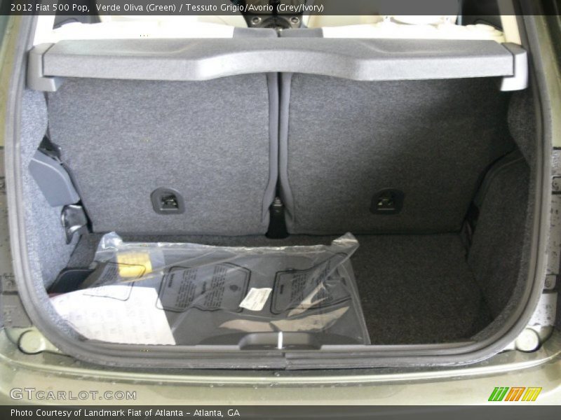 Verde Oliva (Green) / Tessuto Grigio/Avorio (Grey/Ivory) 2012 Fiat 500 Pop