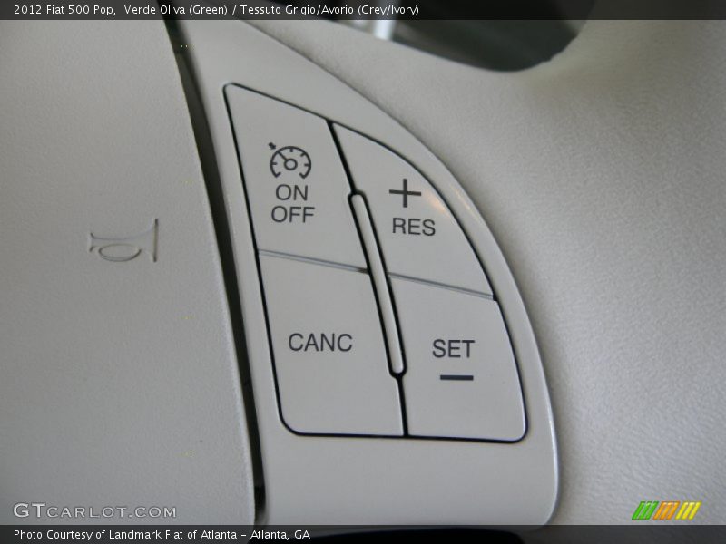 Verde Oliva (Green) / Tessuto Grigio/Avorio (Grey/Ivory) 2012 Fiat 500 Pop