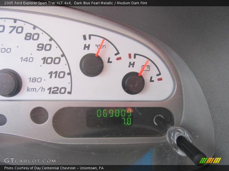 Dark Blue Pearl Metallic / Medium Dark Flint 2005 Ford Explorer Sport Trac XLT 4x4