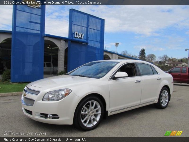 White Diamond Tricoat / Cocoa/Cashmere 2011 Chevrolet Malibu LTZ