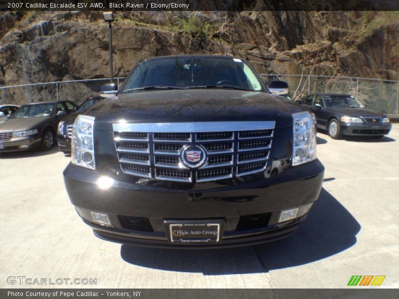 Black Raven / Ebony/Ebony 2007 Cadillac Escalade ESV AWD