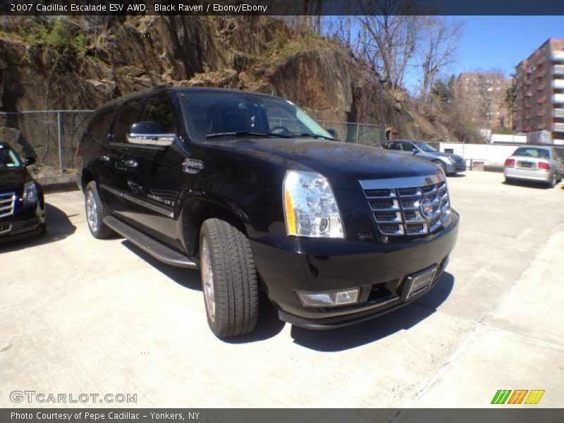 Black Raven / Ebony/Ebony 2007 Cadillac Escalade ESV AWD