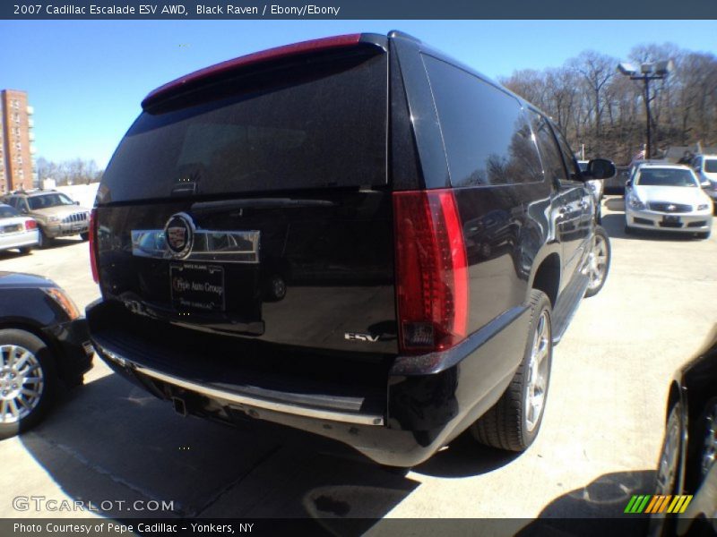 Black Raven / Ebony/Ebony 2007 Cadillac Escalade ESV AWD
