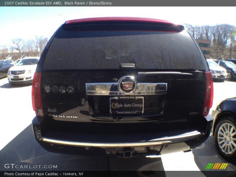 Black Raven / Ebony/Ebony 2007 Cadillac Escalade ESV AWD