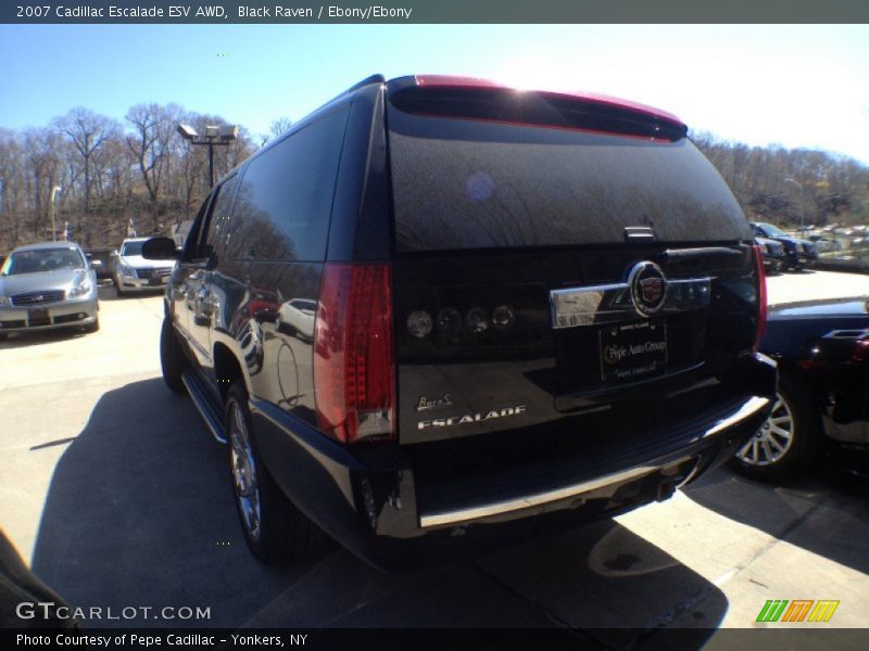 Black Raven / Ebony/Ebony 2007 Cadillac Escalade ESV AWD