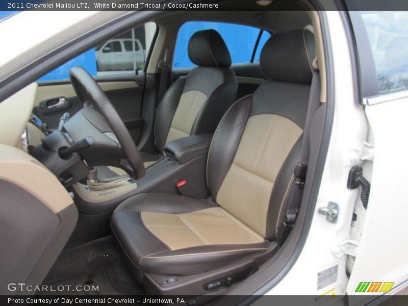 White Diamond Tricoat / Cocoa/Cashmere 2011 Chevrolet Malibu LTZ