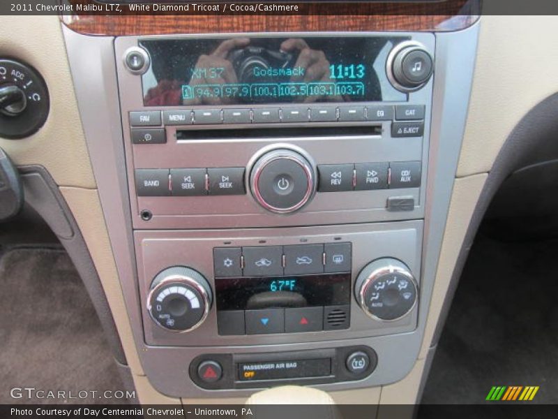 White Diamond Tricoat / Cocoa/Cashmere 2011 Chevrolet Malibu LTZ