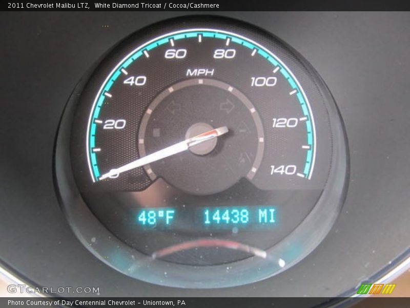 White Diamond Tricoat / Cocoa/Cashmere 2011 Chevrolet Malibu LTZ