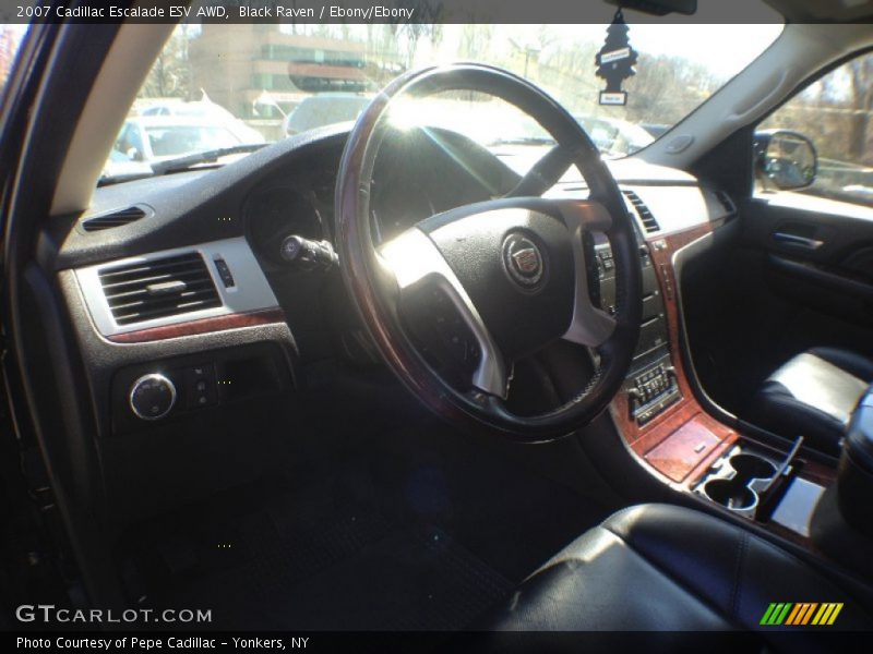 Black Raven / Ebony/Ebony 2007 Cadillac Escalade ESV AWD