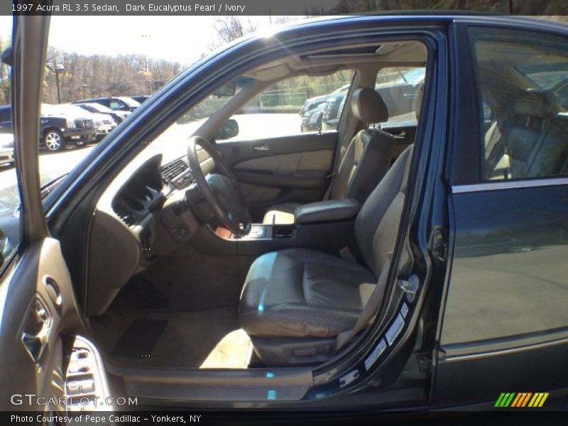 Dark Eucalyptus Pearl / Ivory 1997 Acura RL 3.5 Sedan