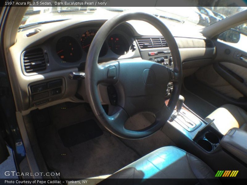 Dark Eucalyptus Pearl / Ivory 1997 Acura RL 3.5 Sedan