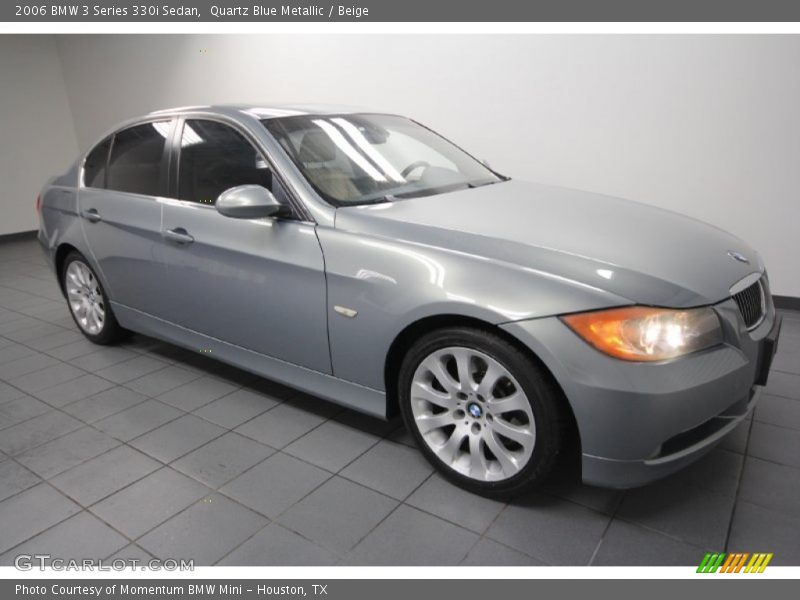 Quartz Blue Metallic / Beige 2006 BMW 3 Series 330i Sedan