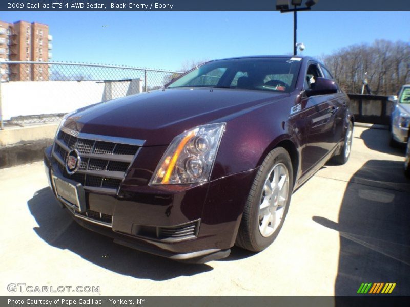 Black Cherry / Ebony 2009 Cadillac CTS 4 AWD Sedan