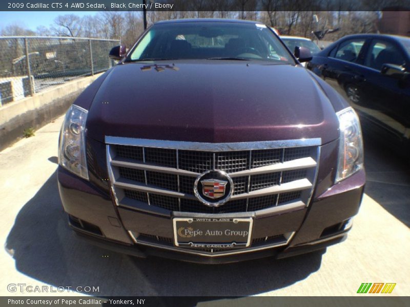 Black Cherry / Ebony 2009 Cadillac CTS 4 AWD Sedan