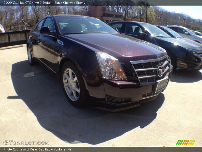 Black Cherry / Ebony 2009 Cadillac CTS 4 AWD Sedan