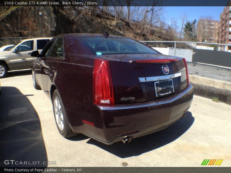 Black Cherry / Ebony 2009 Cadillac CTS 4 AWD Sedan