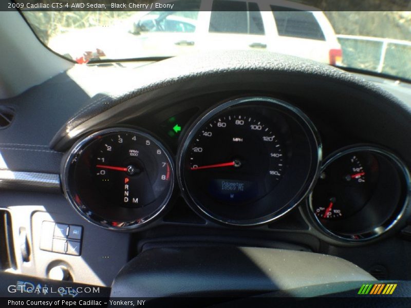 Black Cherry / Ebony 2009 Cadillac CTS 4 AWD Sedan