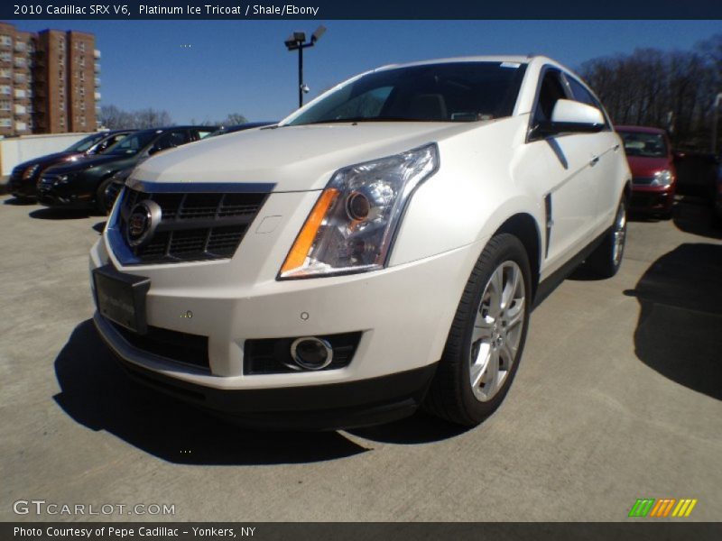 Platinum Ice Tricoat / Shale/Ebony 2010 Cadillac SRX V6