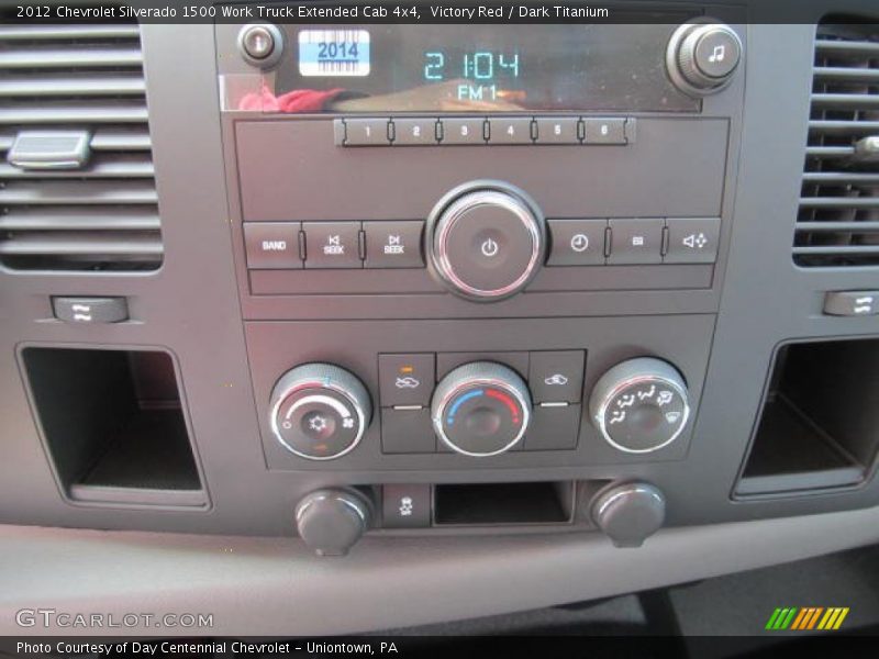 Controls of 2012 Silverado 1500 Work Truck Extended Cab 4x4