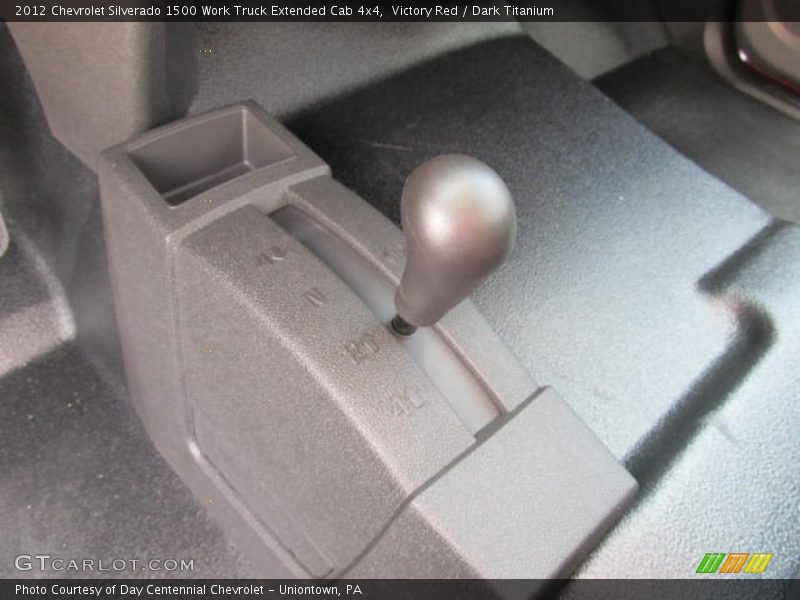 Victory Red / Dark Titanium 2012 Chevrolet Silverado 1500 Work Truck Extended Cab 4x4