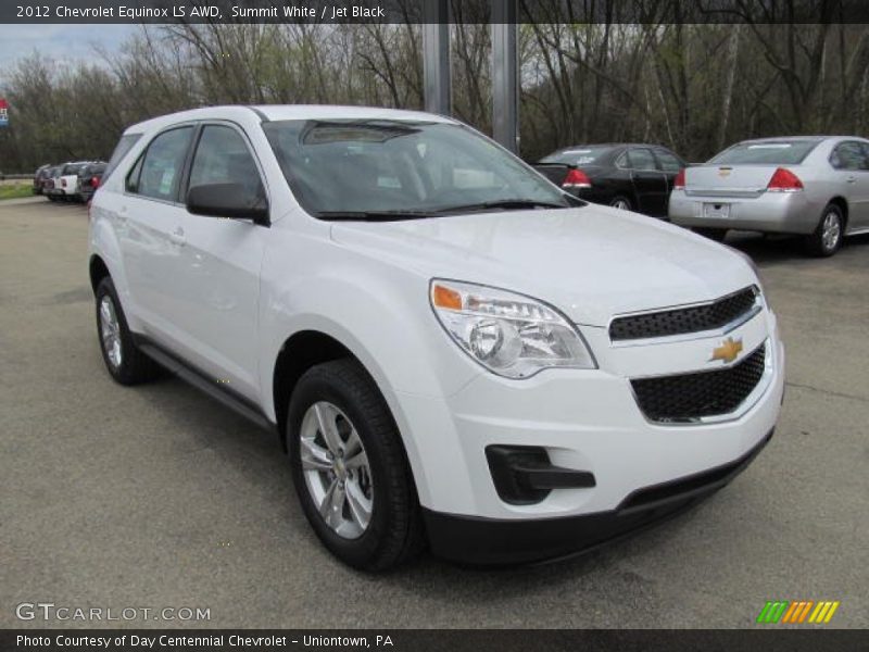 Summit White / Jet Black 2012 Chevrolet Equinox LS AWD