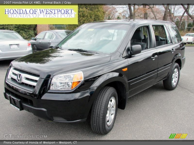 Formal Black / Gray 2007 Honda Pilot LX 4WD