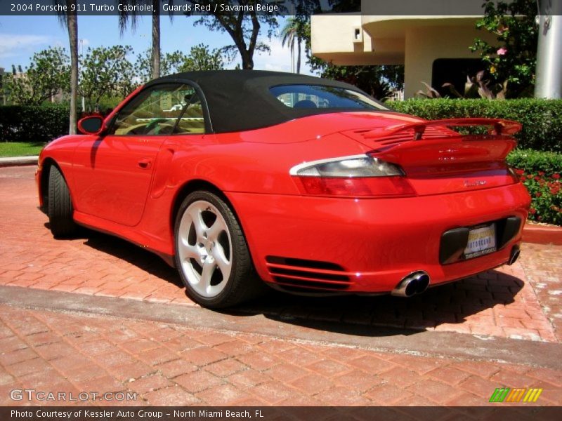 Guards Red / Savanna Beige 2004 Porsche 911 Turbo Cabriolet