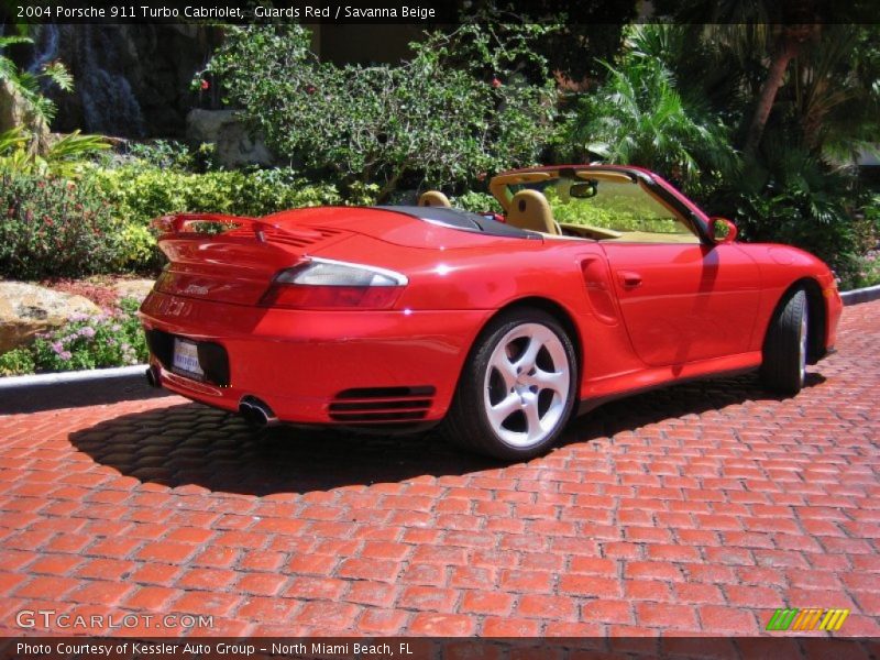 Guards Red / Savanna Beige 2004 Porsche 911 Turbo Cabriolet