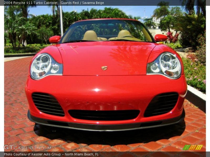 Guards Red / Savanna Beige 2004 Porsche 911 Turbo Cabriolet