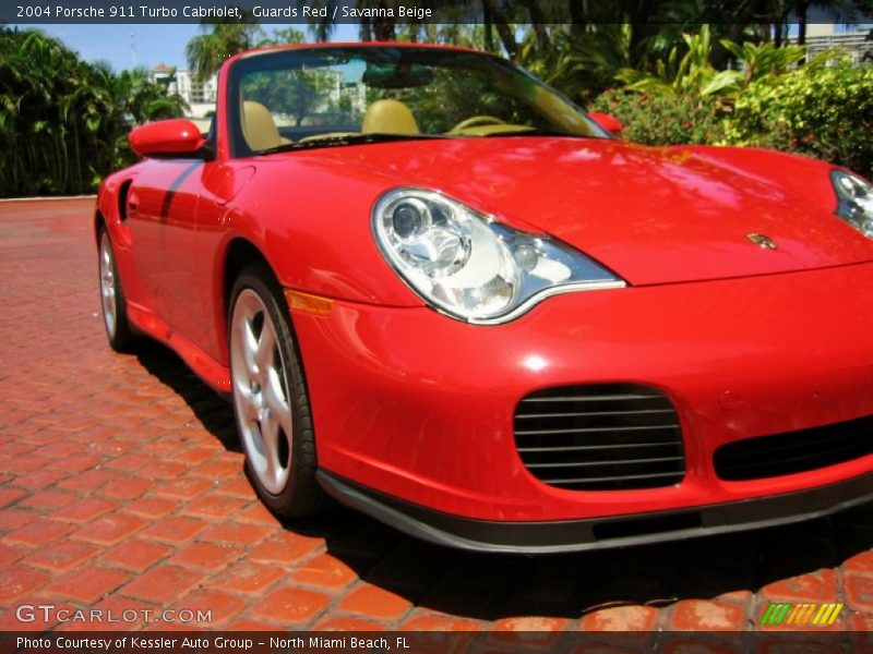 Guards Red / Savanna Beige 2004 Porsche 911 Turbo Cabriolet