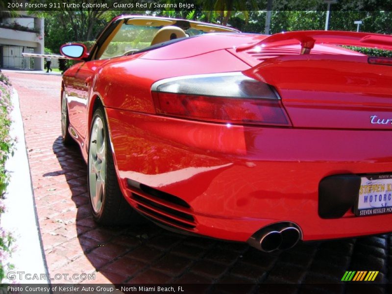 Guards Red / Savanna Beige 2004 Porsche 911 Turbo Cabriolet