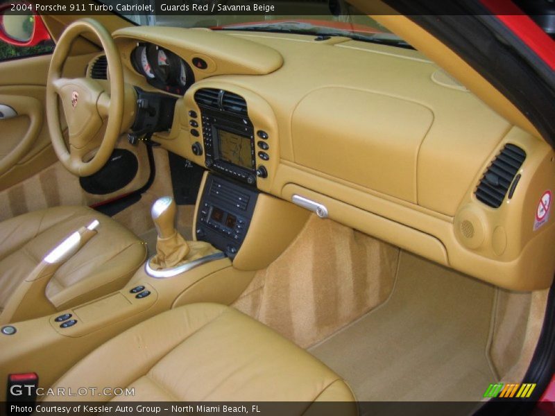 Guards Red / Savanna Beige 2004 Porsche 911 Turbo Cabriolet