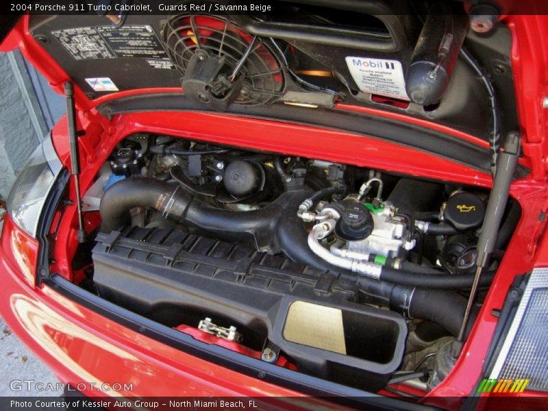 Guards Red / Savanna Beige 2004 Porsche 911 Turbo Cabriolet