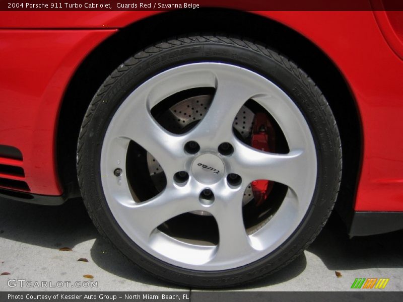 Guards Red / Savanna Beige 2004 Porsche 911 Turbo Cabriolet