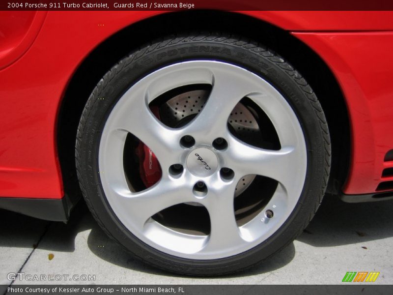 Guards Red / Savanna Beige 2004 Porsche 911 Turbo Cabriolet