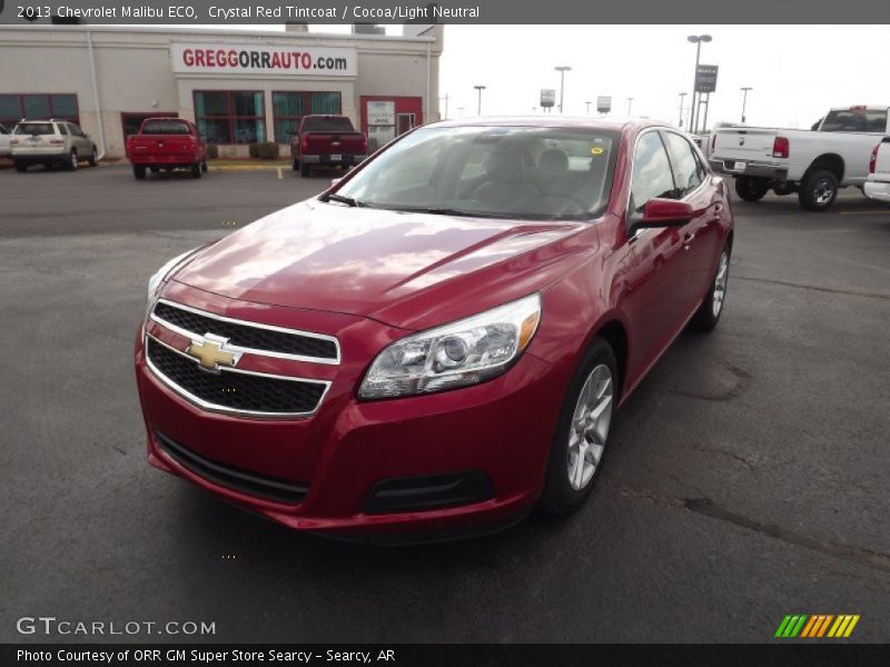 Crystal Red Tintcoat / Cocoa/Light Neutral 2013 Chevrolet Malibu ECO