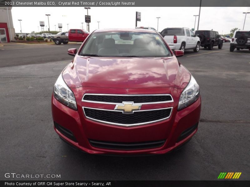 Crystal Red Tintcoat / Cocoa/Light Neutral 2013 Chevrolet Malibu ECO
