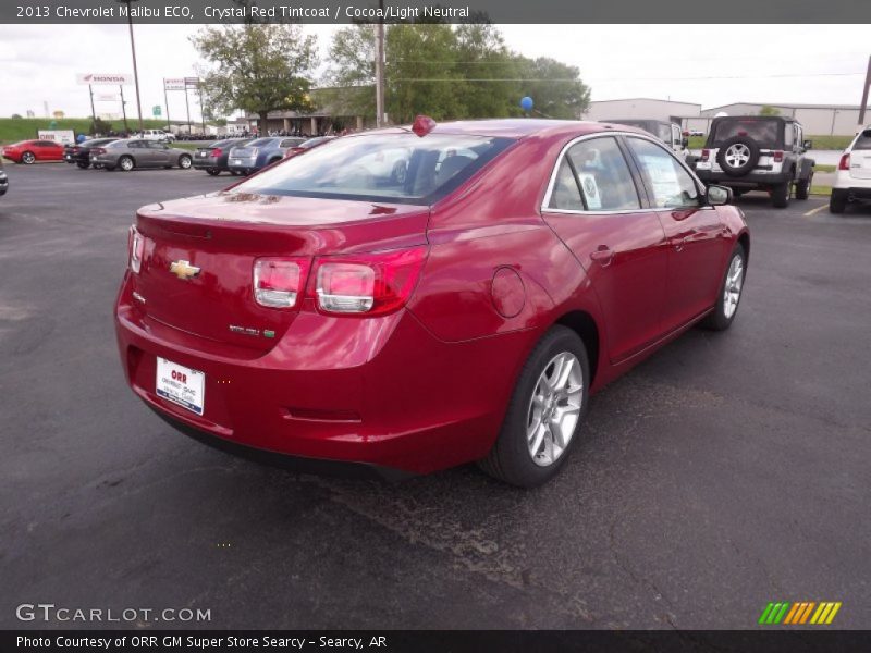 Crystal Red Tintcoat / Cocoa/Light Neutral 2013 Chevrolet Malibu ECO