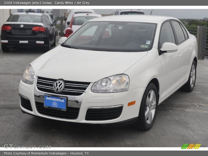 Candy White / Art Grey 2009 Volkswagen Jetta S Sedan